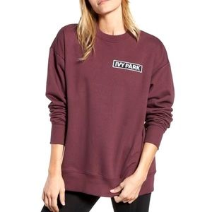 SOLD | IVY PARK | FLAG BADGE OVERSIZE SWEATSHIRT